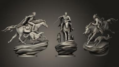 Military figurines Hunter 3d model